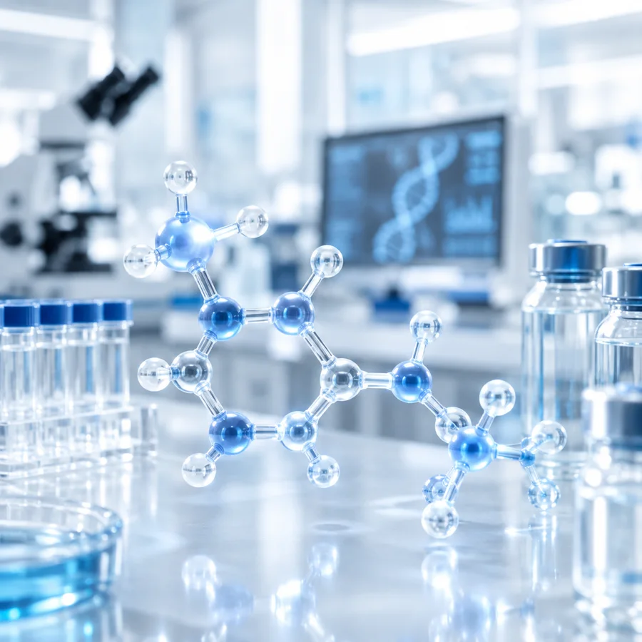 Molecular model in a laboratory
